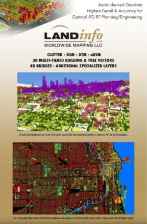 LAND INFO Aerial Derived Geodata HIghest Detail and Accuracy for Optimal 5G RF Planning/Engineering